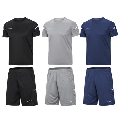 3Pack Men'S Workout Set Gym Clothes Active Shorts Shirt Set for Running Basketball Football and Daily Life,Size S-3XL