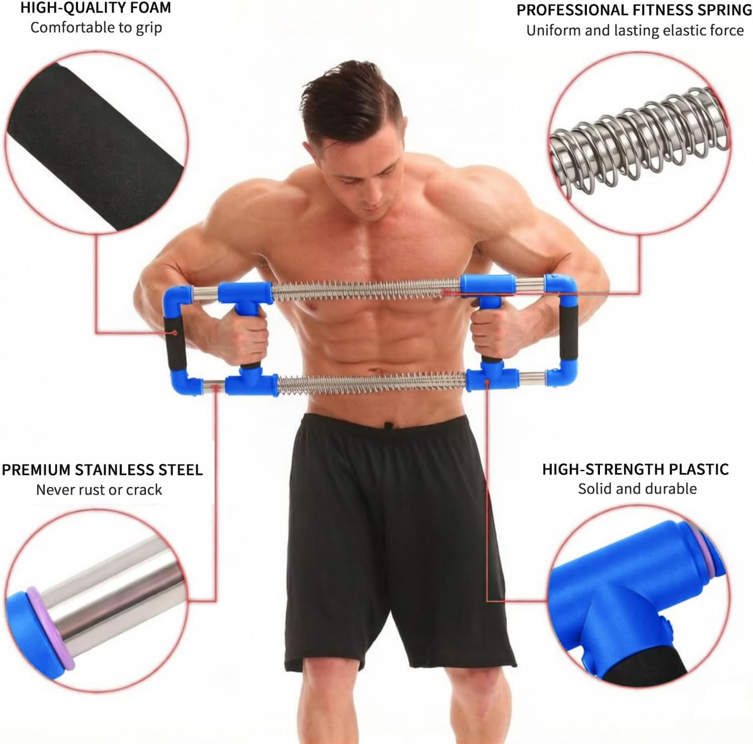 Push down Bar - Chest Expander at Home Workout Equipment